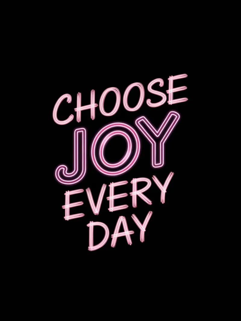 Choose joy every day canvas with Floater frame by logic