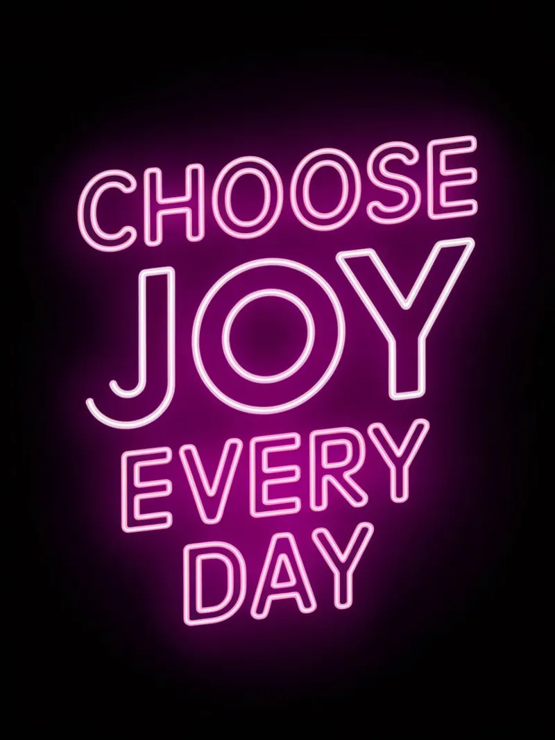 Choose joy every day canvas with Floater frame by logic