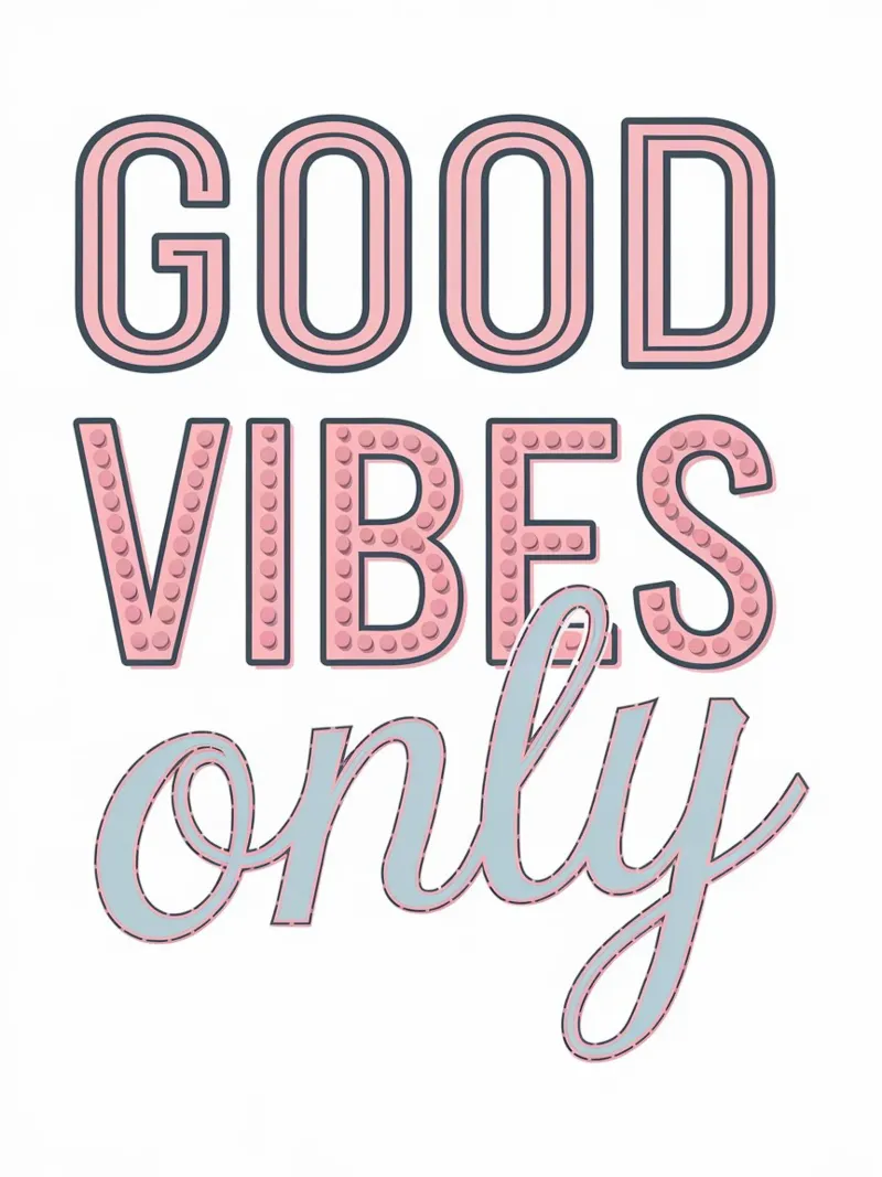 GOOD VIBES ONLY canvas by logic