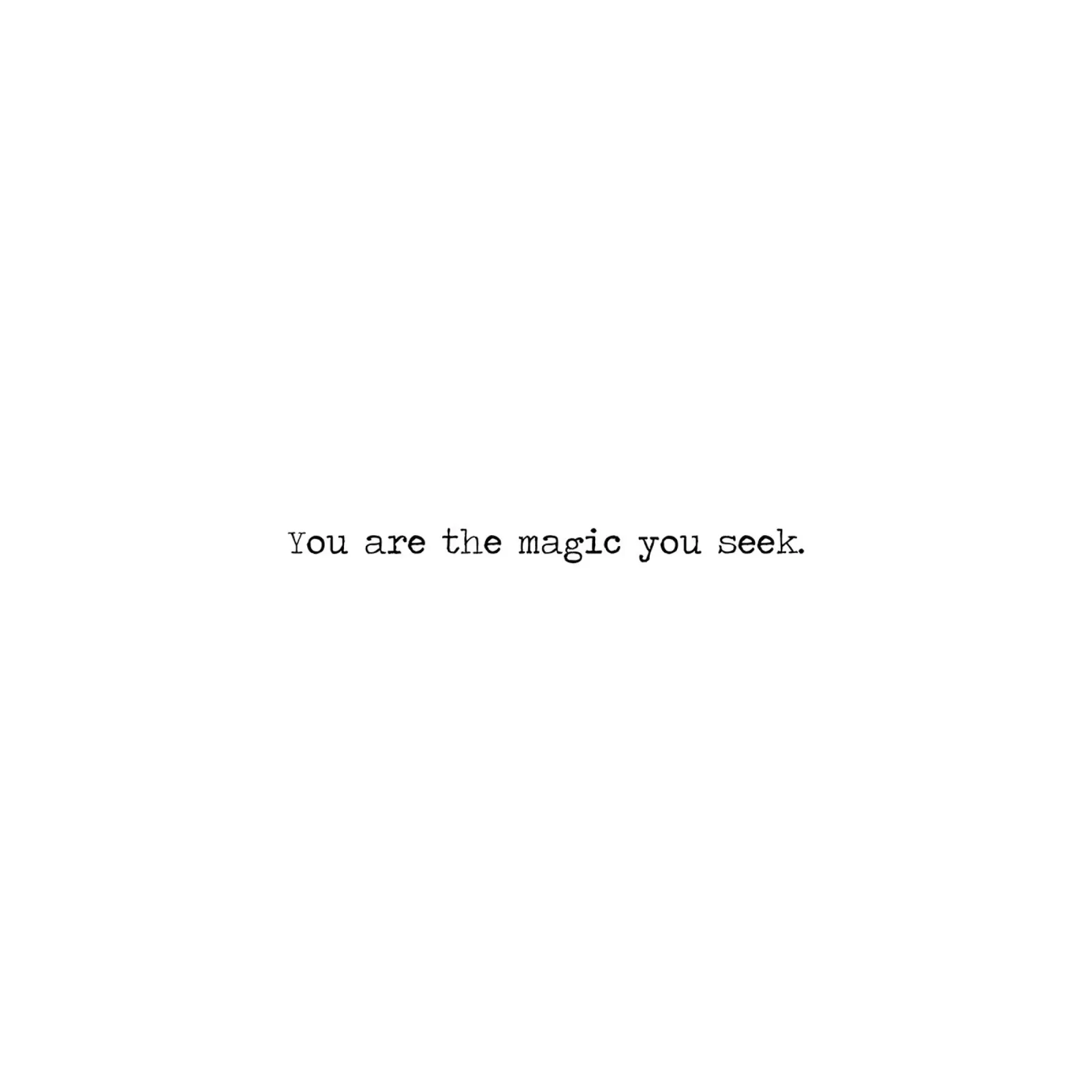You Are the Magic You Seek - minimalist quote Acryl-Glas von Summer Soul Co. - Quotes