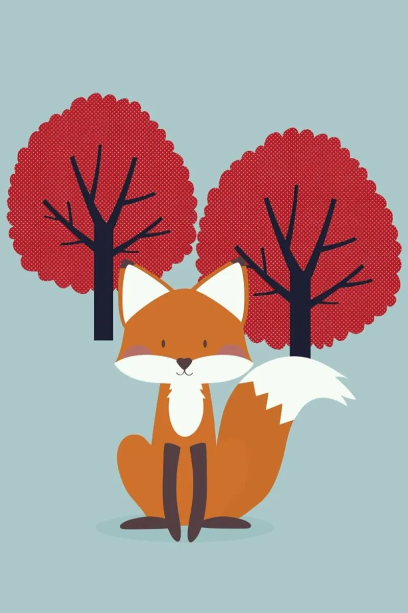 Foxy Friend poster by Karin Bijlsma