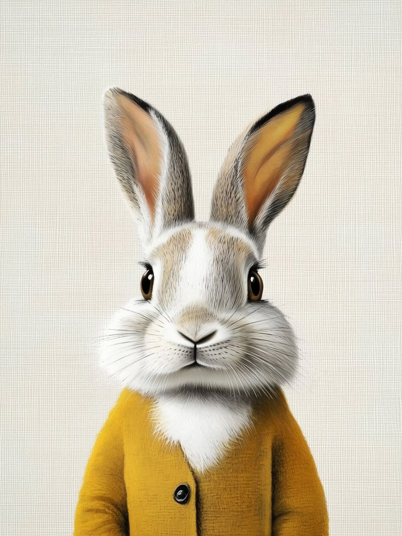 Sunny cute bunny poster by Carinaprint