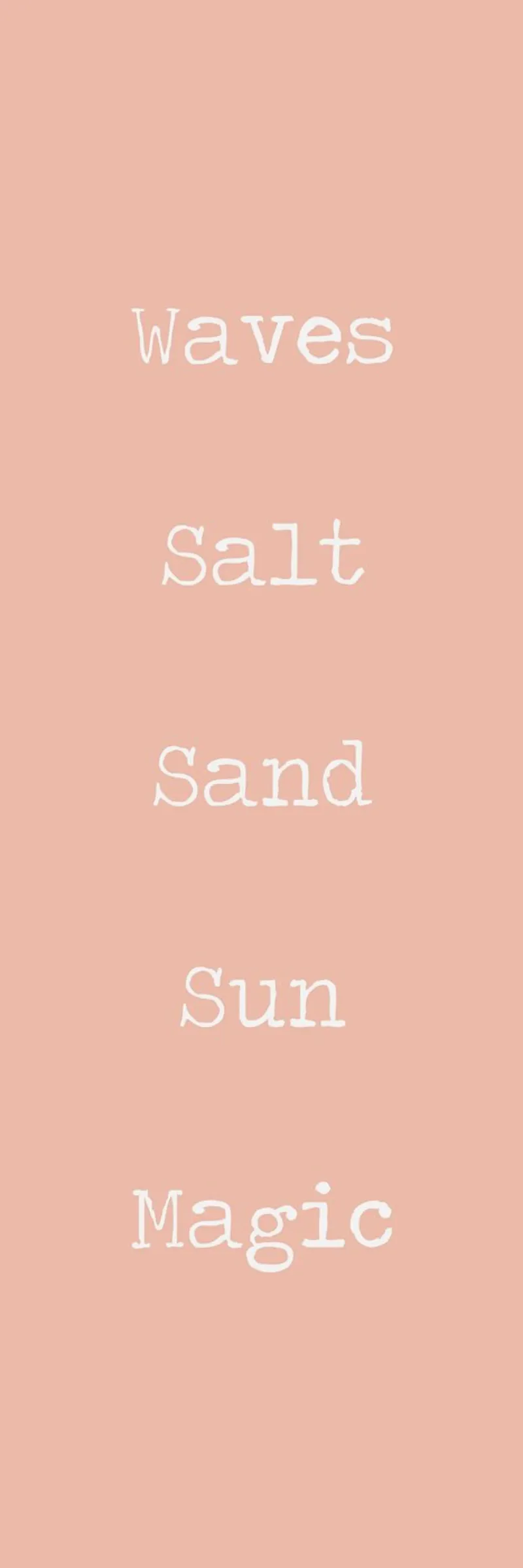 Sonne Sand Meer Salz Wellen Magie - Surfen surfen Pinkbeach Zitat Poster von Summer Soul Co. - Quotes