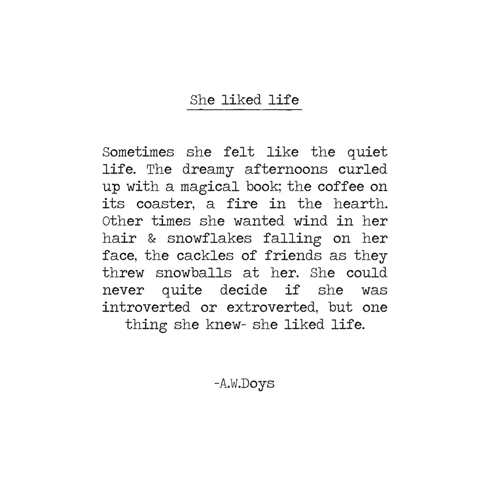 Como la vida - A W Doys Quote metacrilato de Summer Soul Co. - Quotes