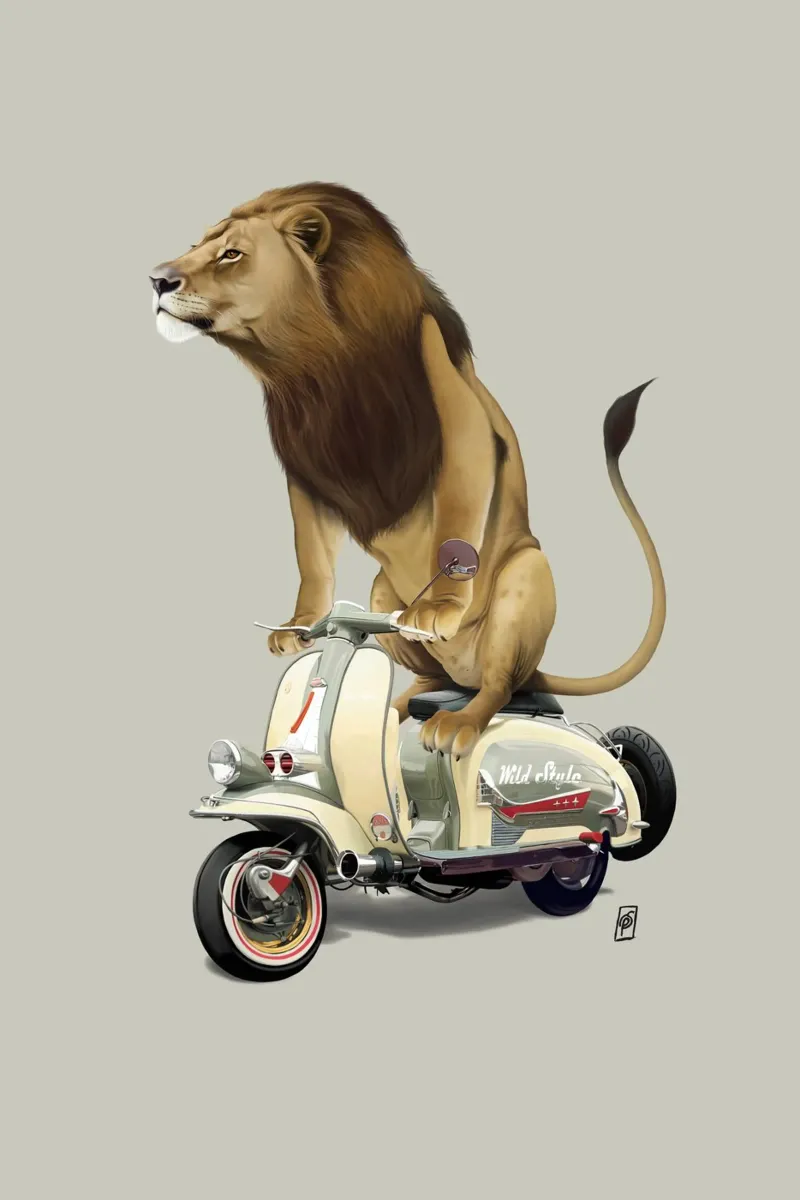 Lamb (Colour) metacrilato de Rob Art | Illustration