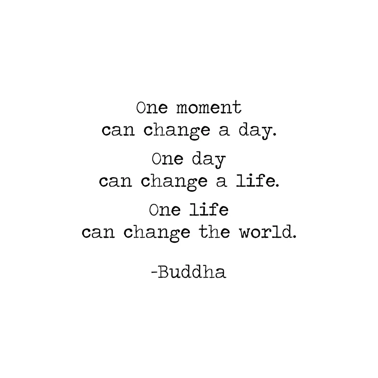 One Moment Can Change a Day - Buddha Quote Buddhist Teaching hahnemühle by Summer Soul Co. - Quotes