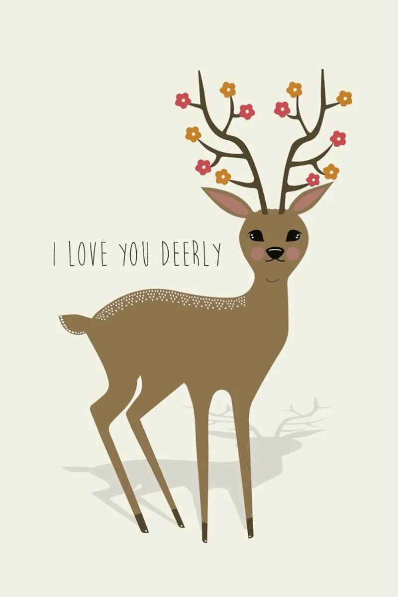 I Love You Deerly poster by Karin Bijlsma