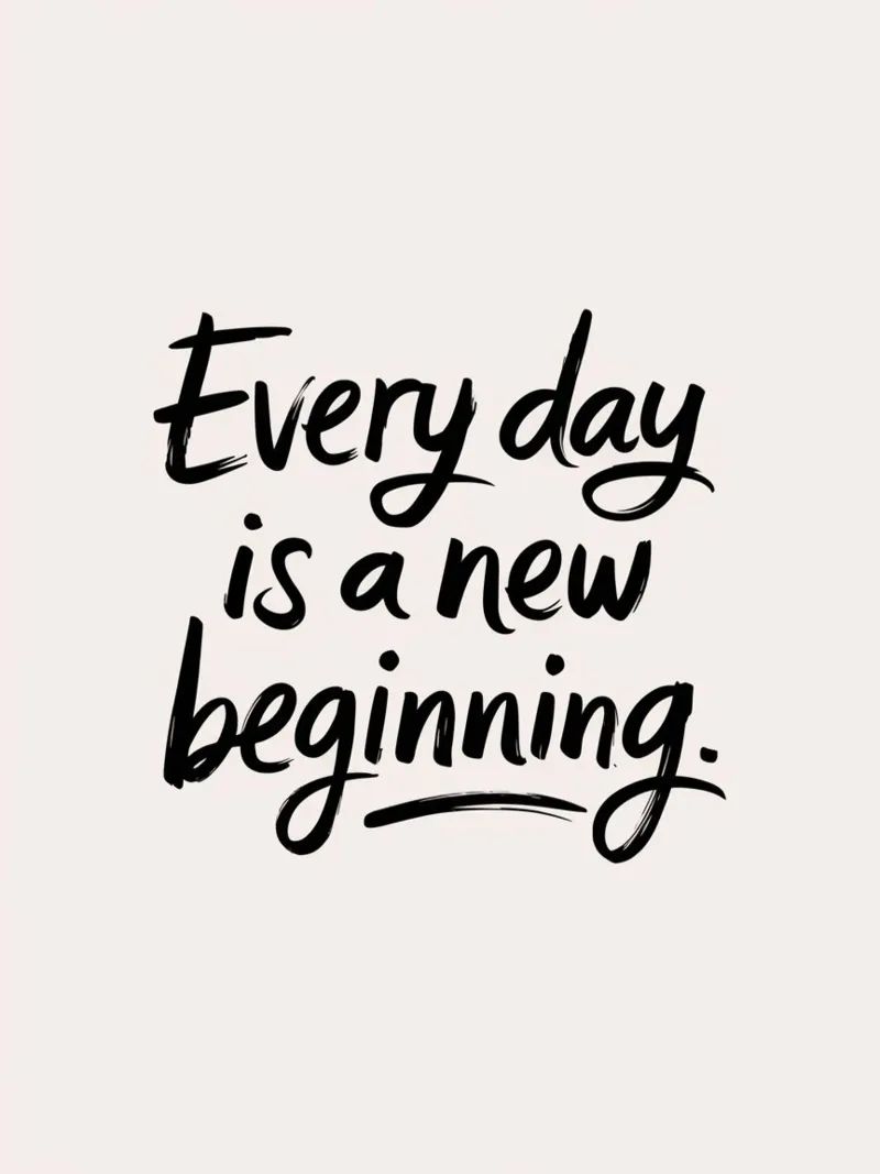 Every day is a new beginning. canvas by logic