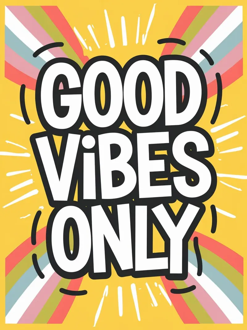 GOOD VIBES ONLY canvas by logic