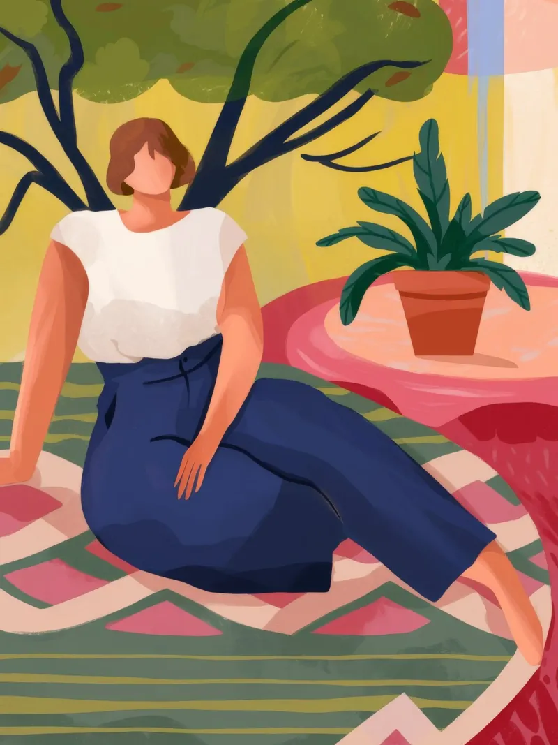 Comforting Rest canvas by Artie Shifa