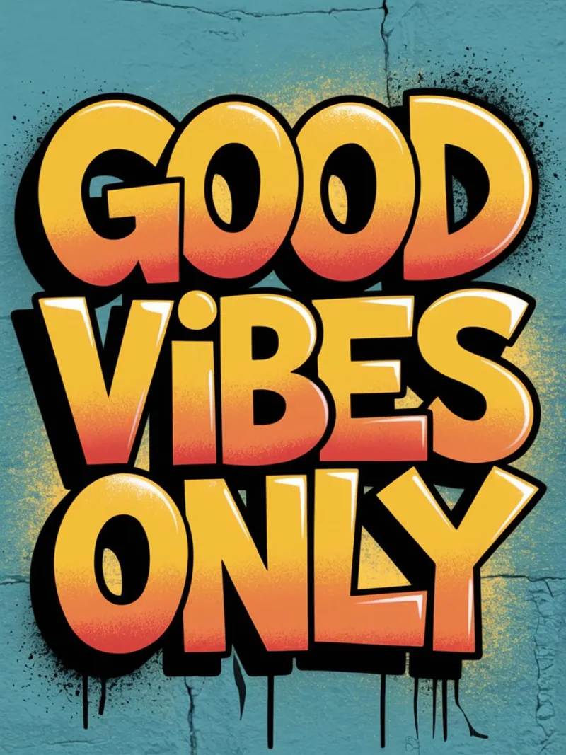 GOOD VIBES ONLY canvas by logic