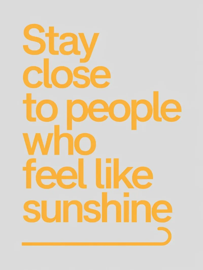 Stay Close to People Who Feel Like Sunshine hahnemühle by logic