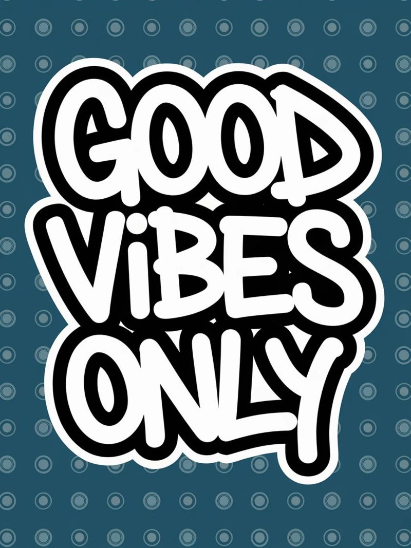 GOOD VIBES ONLY canvas by logic