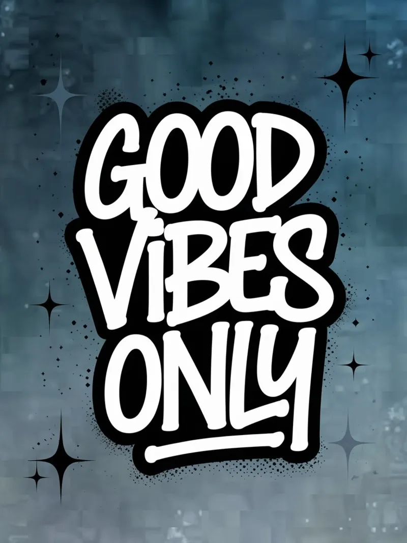 GOOD VIBES ONLY canvas by logic