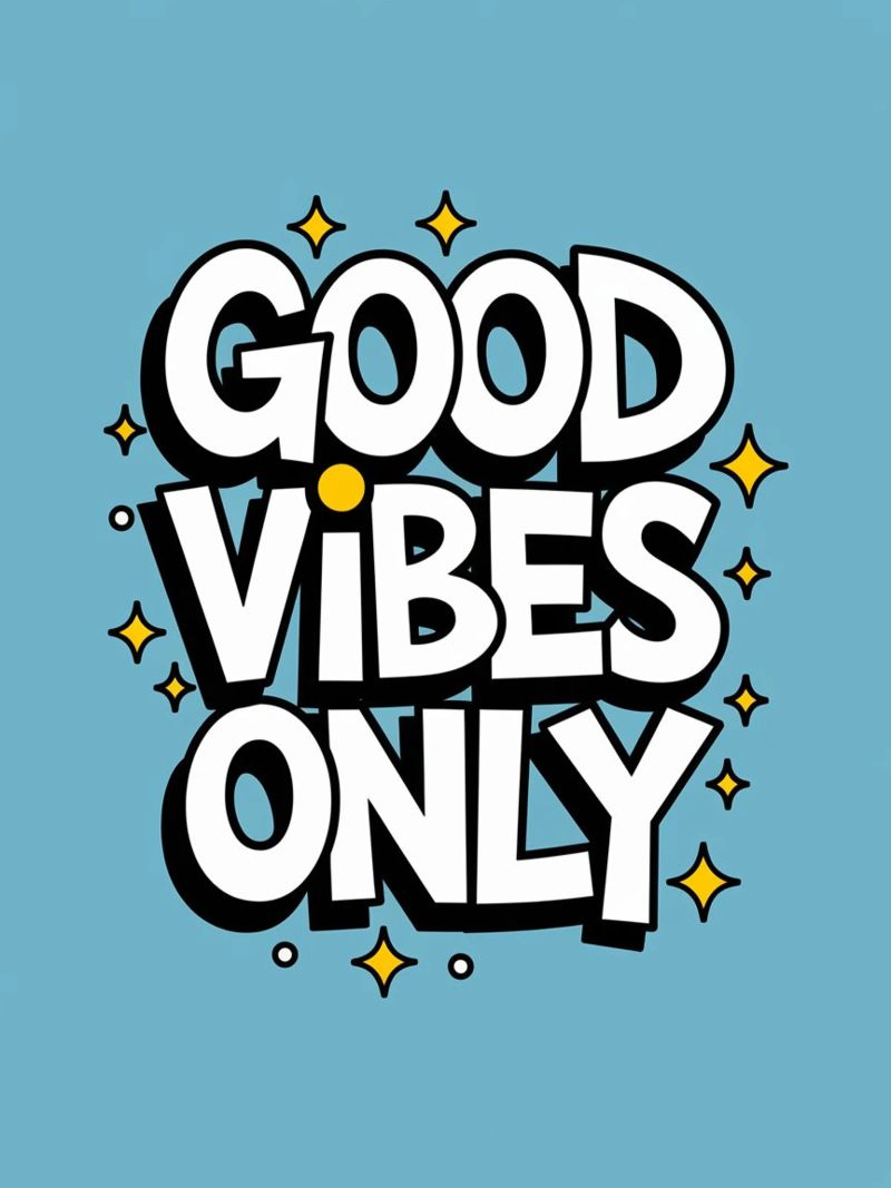 GOOD VIBES ONLY canvas by logic