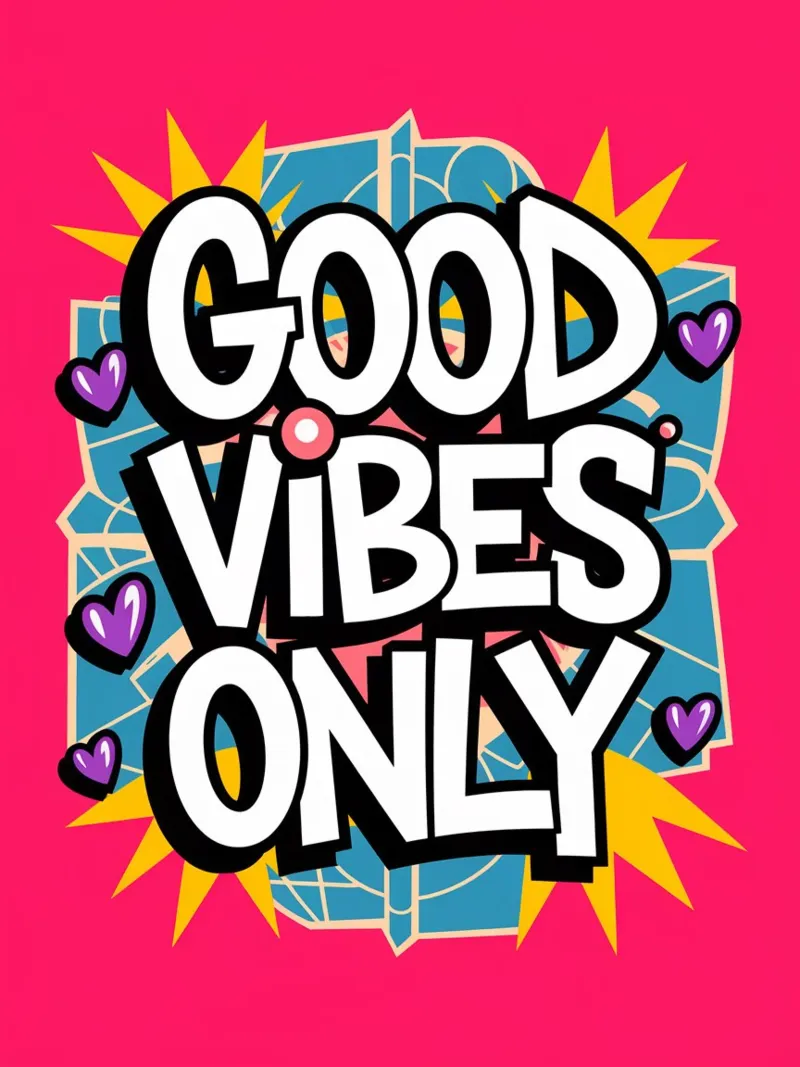 GOOD VIBES ONLY canvas by logic
