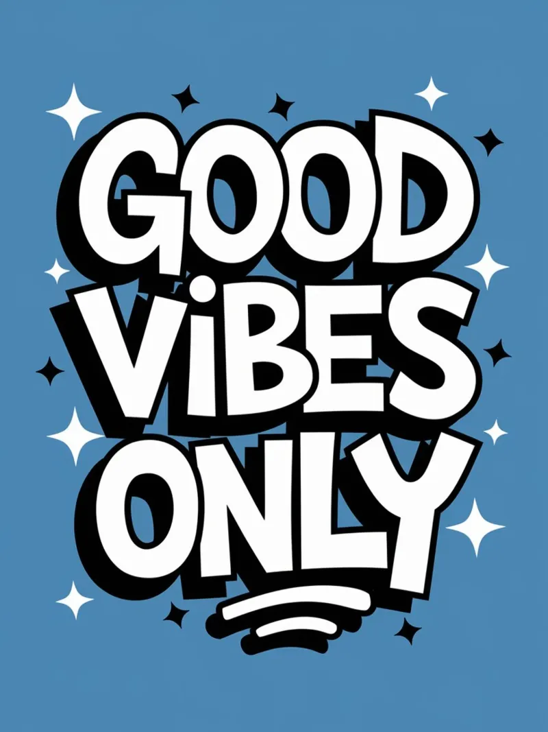 GOOD VIBES ONLY canvas by logic