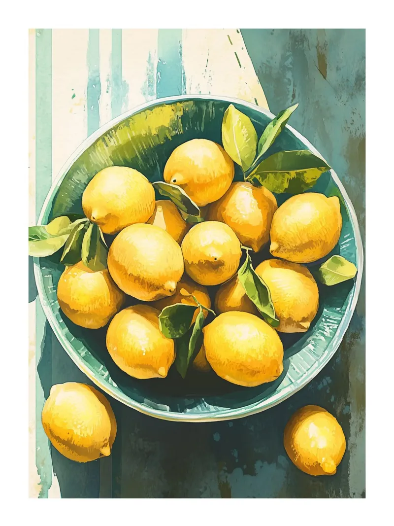 Ciotola di limoni alluminio dibond da Spice & Style