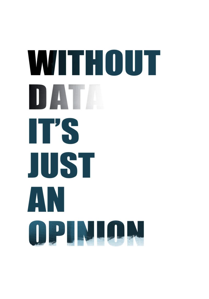 Without data it's just an opinion carta hahnemühle da LIMITED EDITION LETTERS