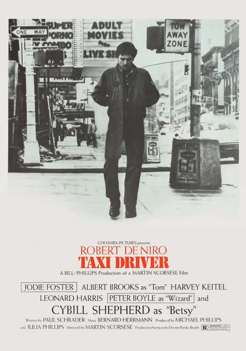 Taxi Driver Movie poster con telaio in alluminio da Attaboy Dsgn
