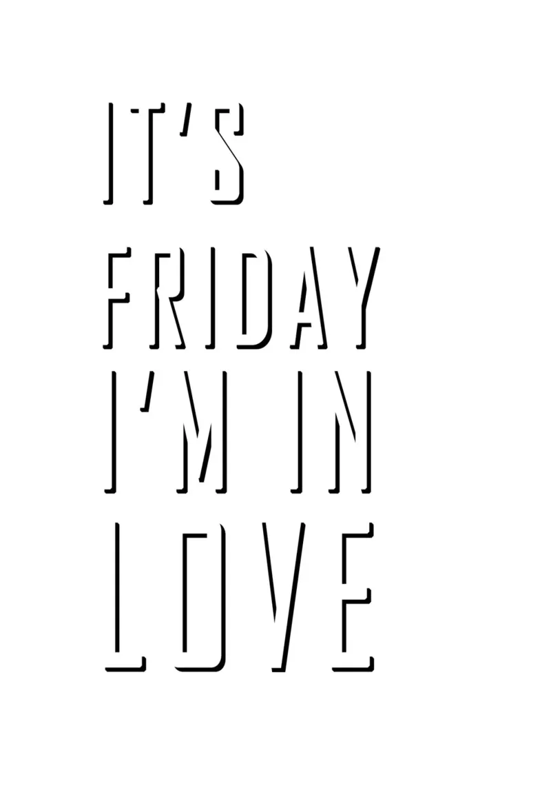 It's Friday I'm In Love forex plate by WORD & WONDER
