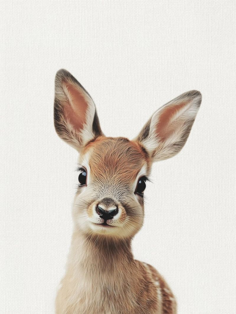 Bambi niedliches Rehkitz Leinwand von Carinaprint