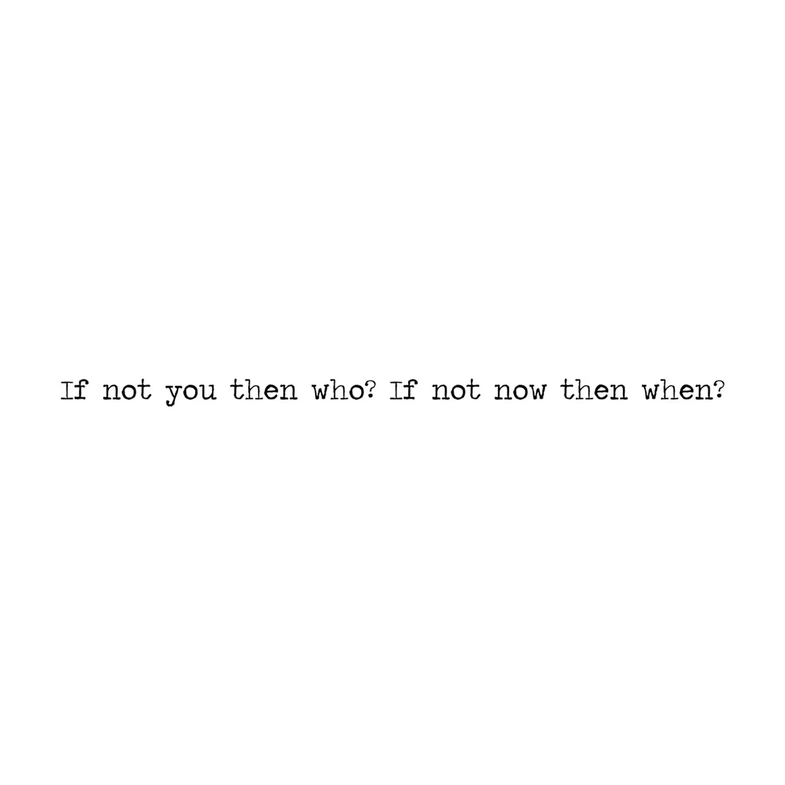 Si ce n'est pas vous, alors qui ? Si ce n'est pas vous, alors qui ? Citation Word Art toile de Summer Soul Co. - Quotes