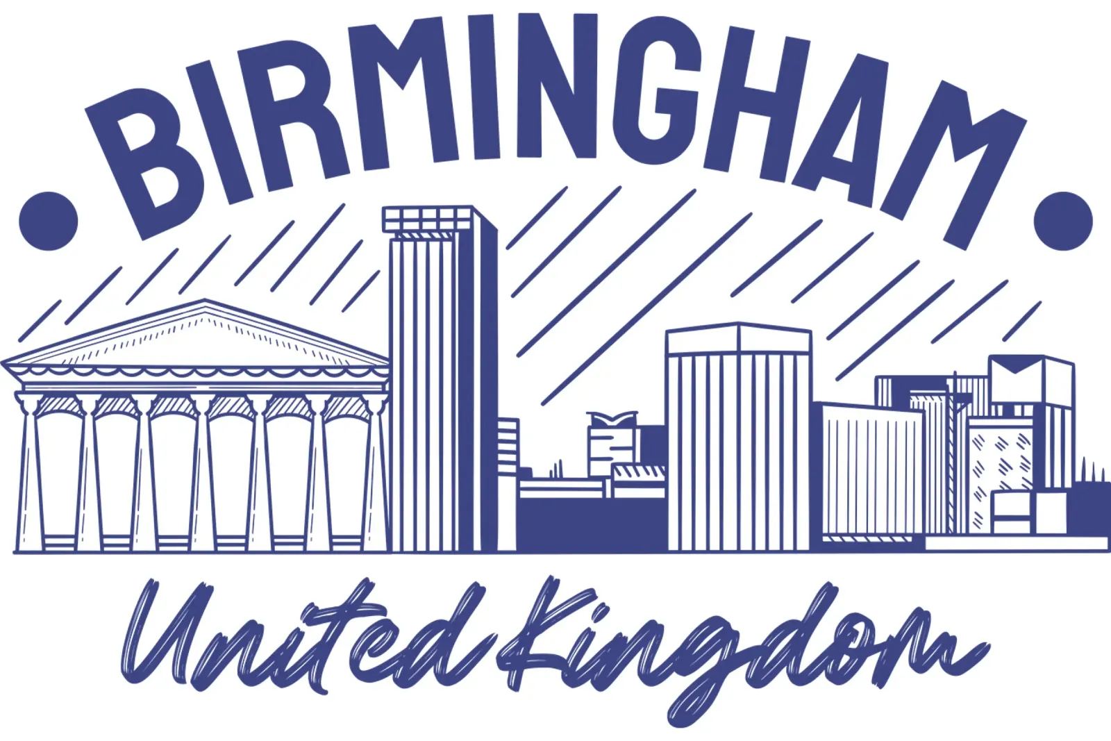 Birmingham - Regno Unito Arte classica alluminio dibond da rivariahill