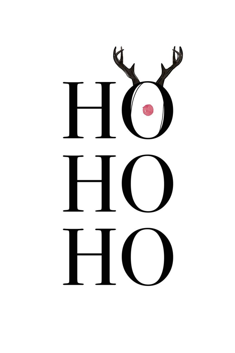 Hohoho Deer Poster von KRUTH DESIGN
