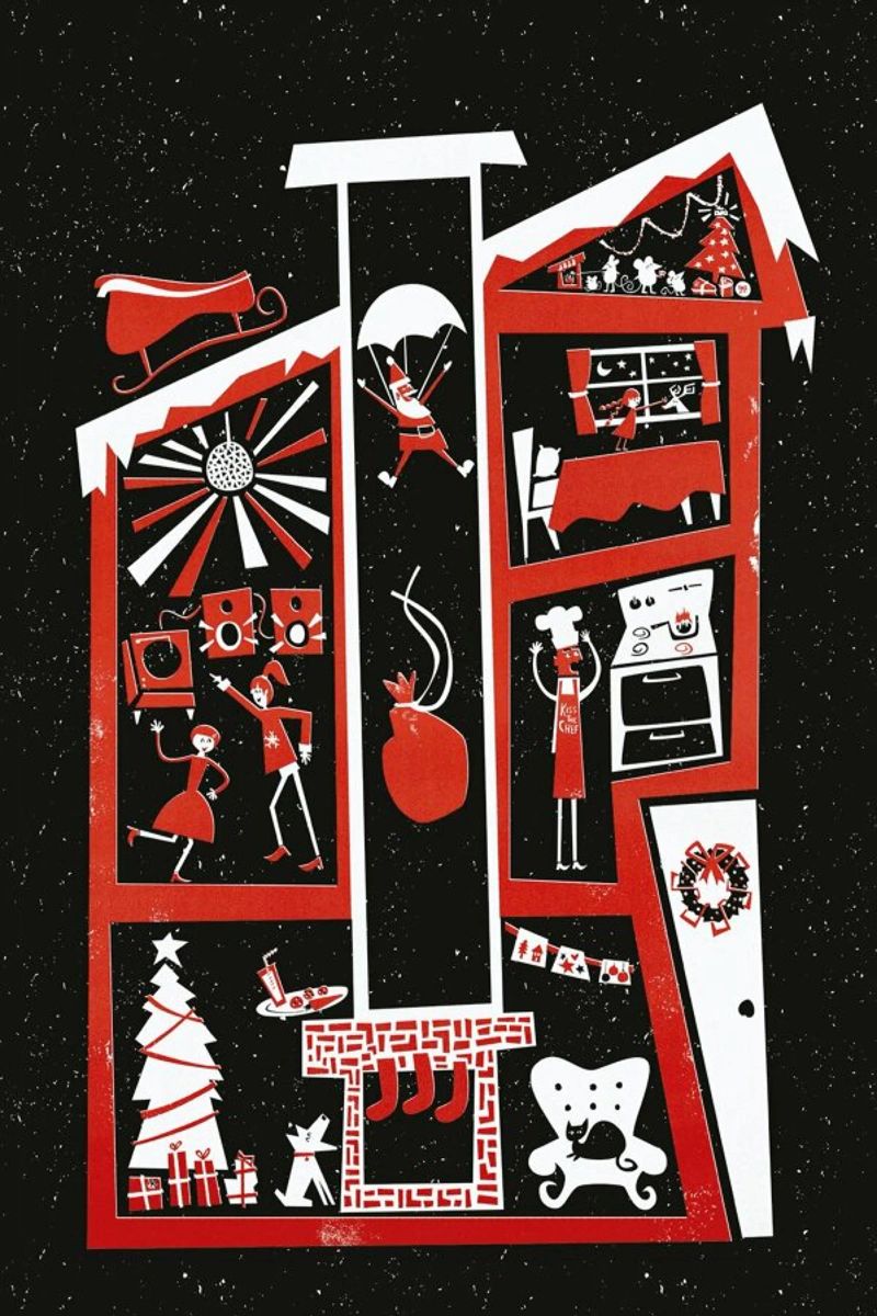 Christmas Chaos Poster von Fox & Velvet