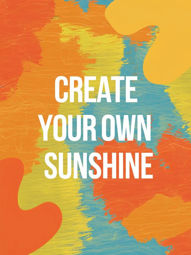CREATE YOUR OWN SUNSHINE poster by logic