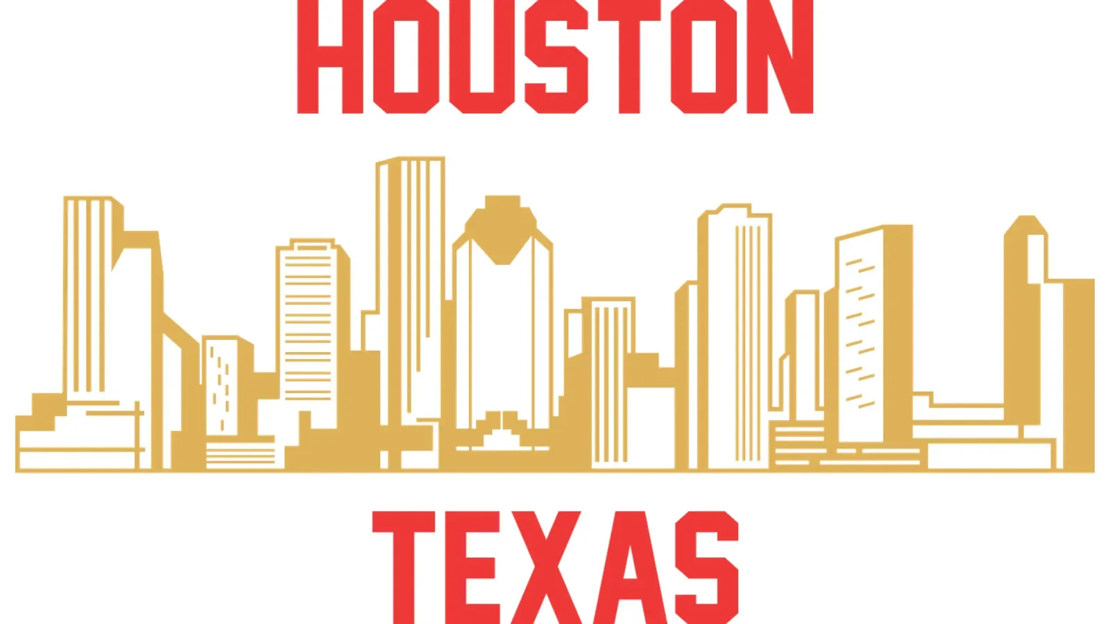 Houston - Texas USA classic Art poster with aluminum frame by rivariahill