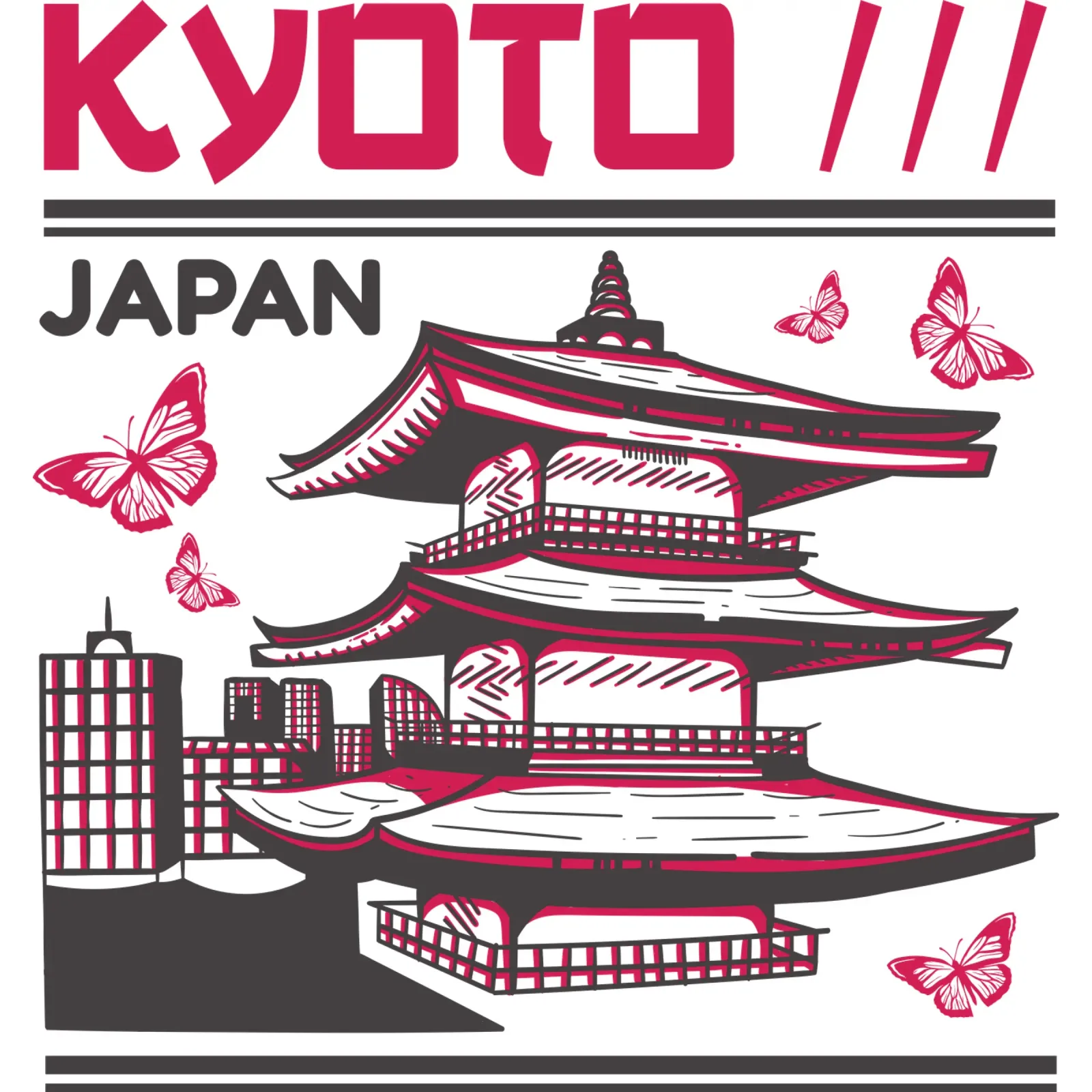 Kyoto - Japan Classic Art backlit film by rivariahill