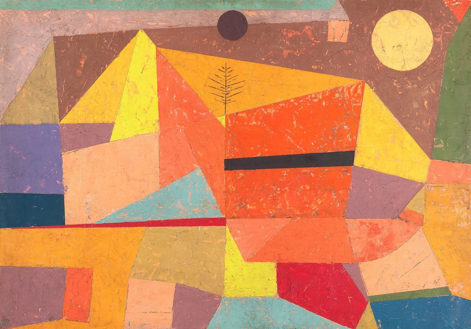 Paul Klee - Joyful Mountain Landscape poster by apoloprints
