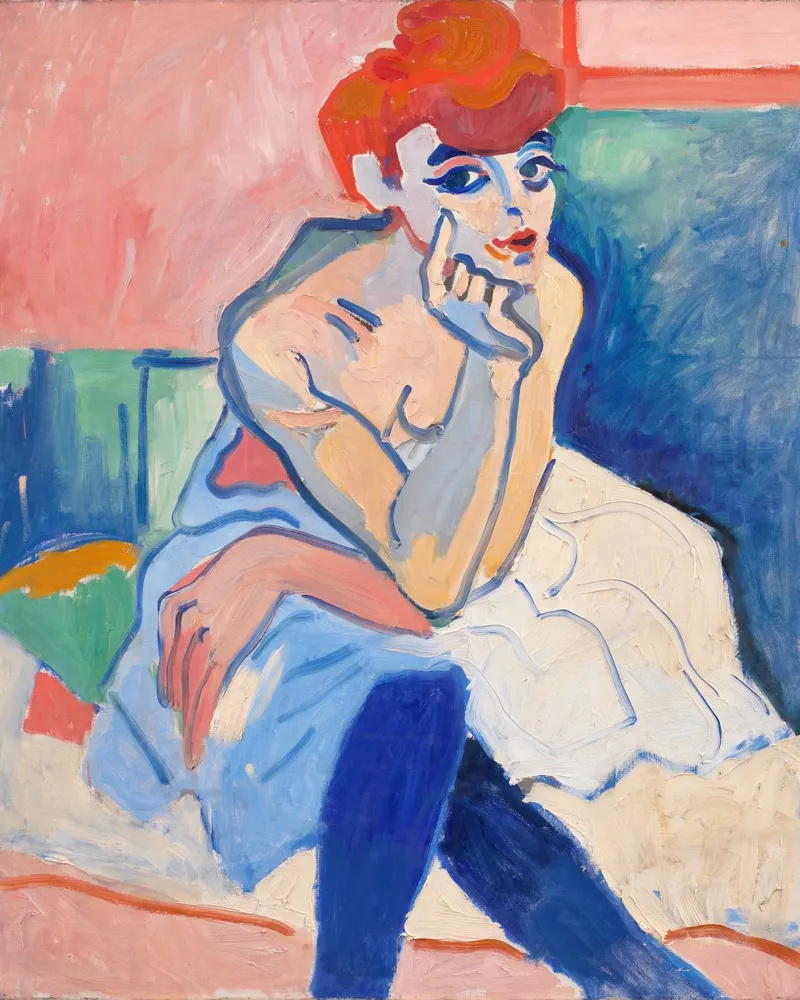 André Derain - Donna in camicia pellicola backlit da ARTOTHEK
