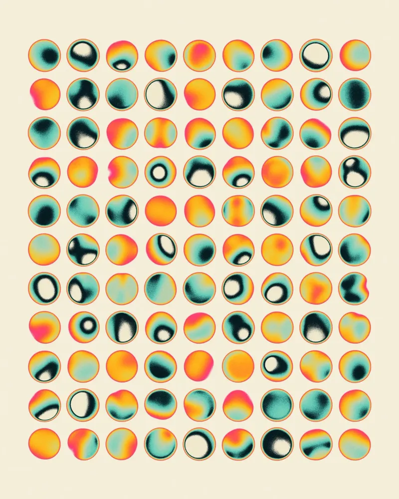ORBS (15) alluminio dibond da Jazzberry Blue