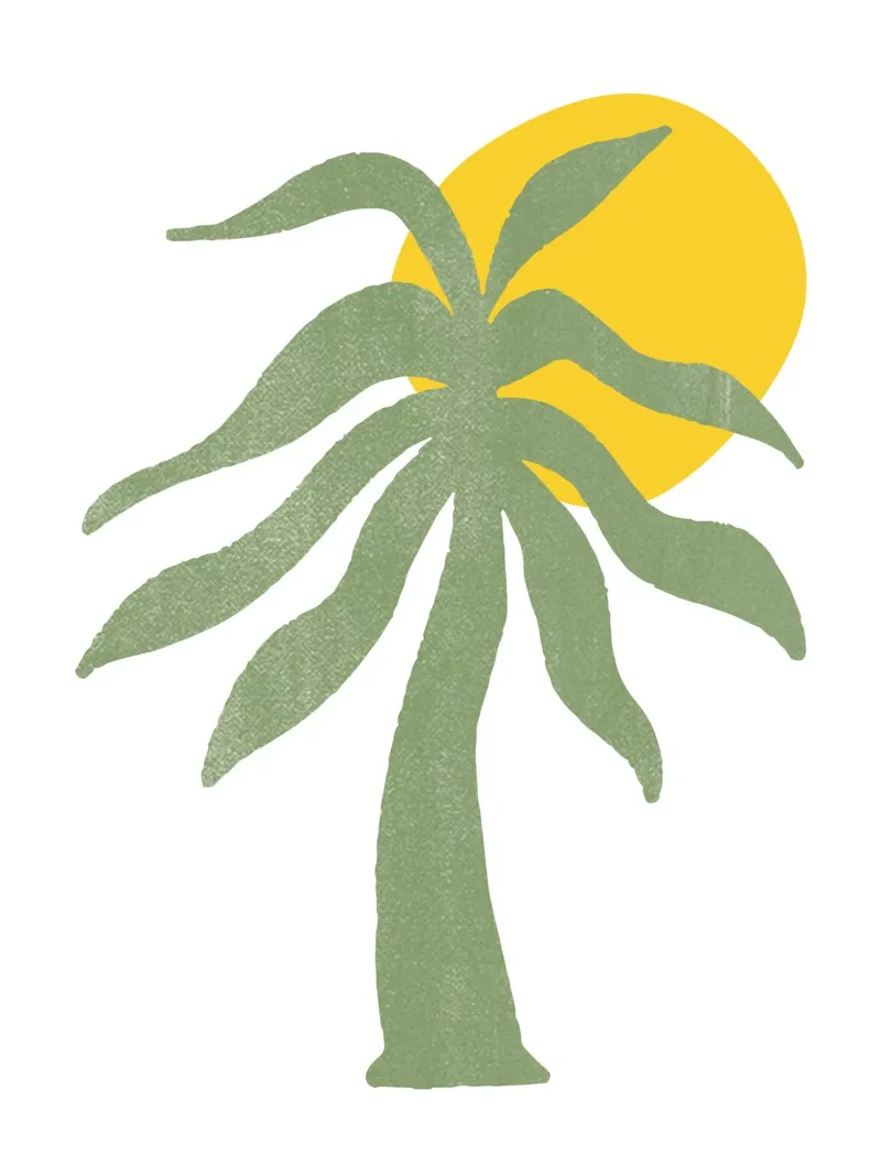 green palm tree pellicola backlit da ramosashop