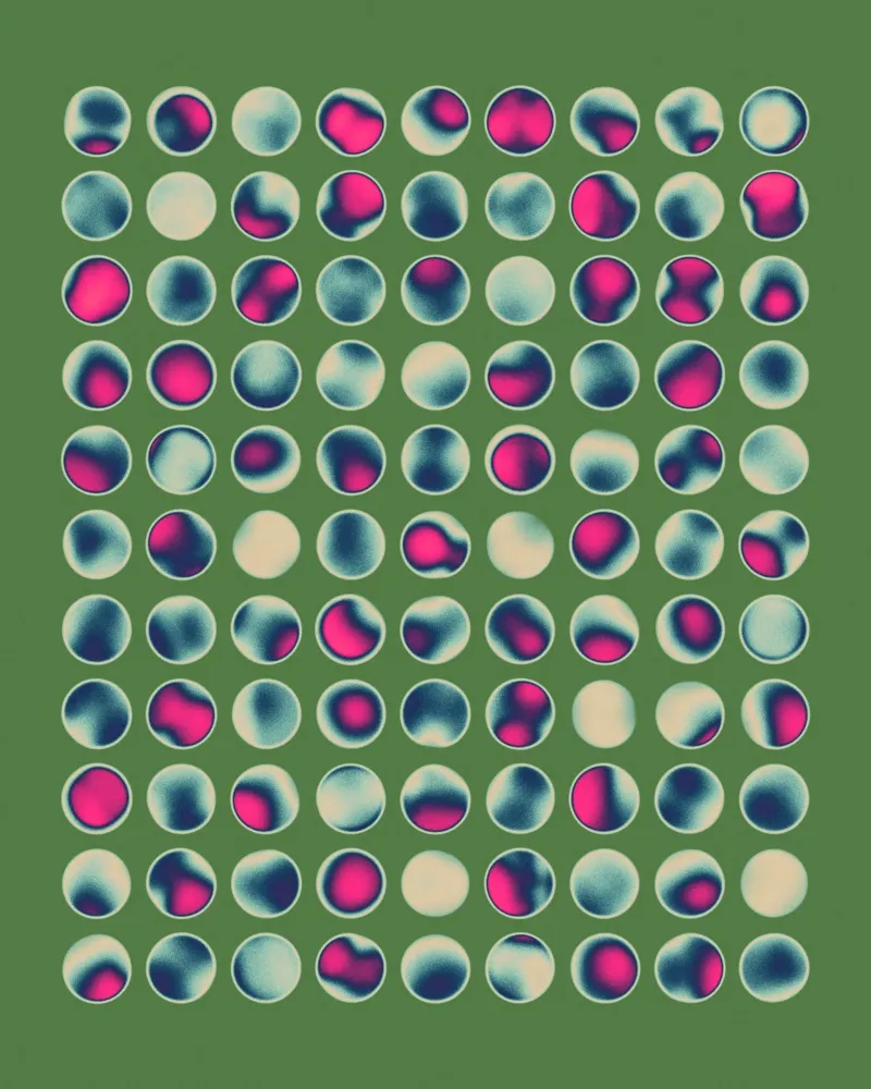 ORBS 14 alluminio dibond da Jazzberry Blue