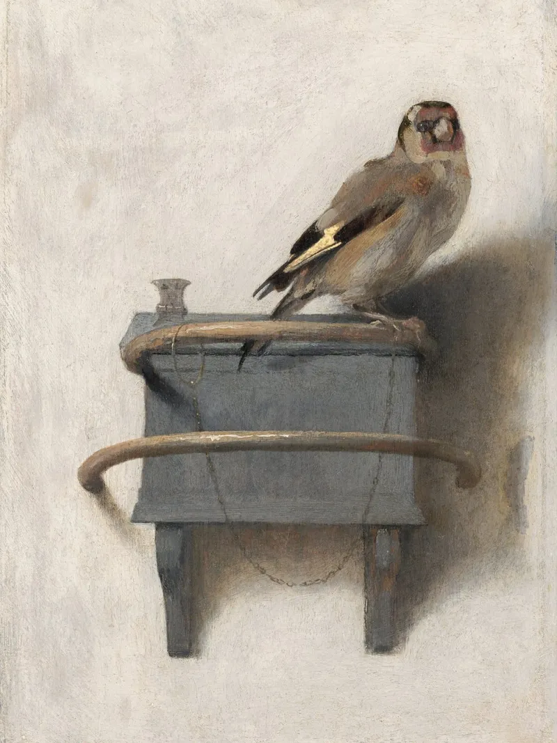 The Goldfinch Painting tela con Cornice a cassetta da apoloprints