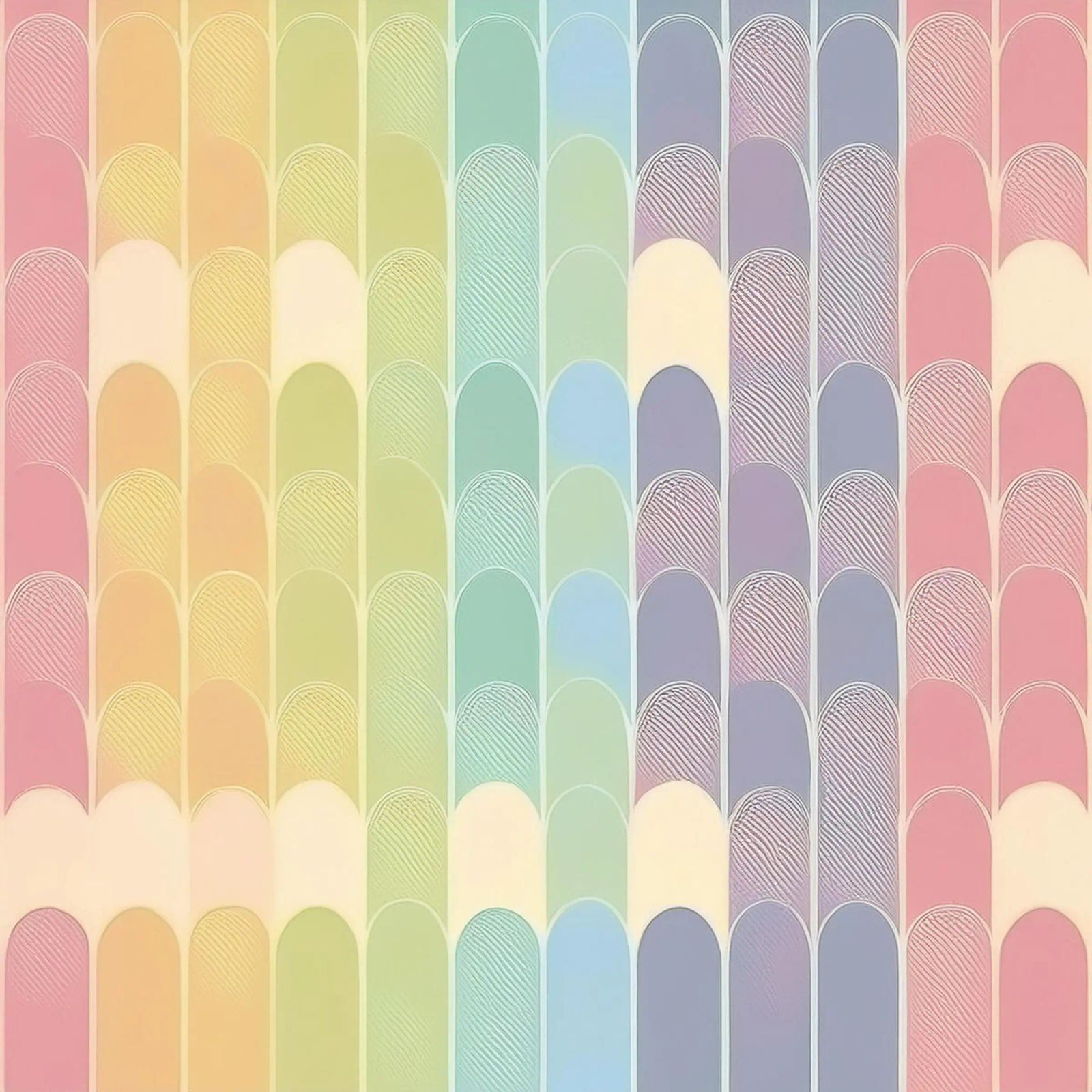 Pastellfarbene Regenbogenbögen mit Farbverlauf: Ein beruhigendes Kunstwerk Poster von HoneyDesignsByK