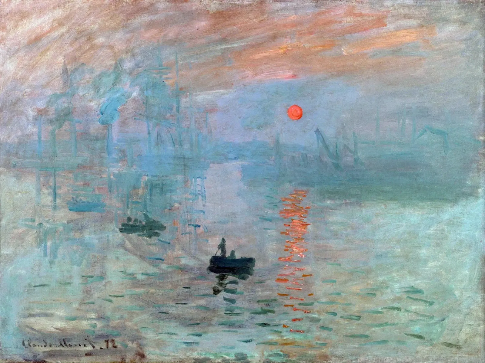 Monet - Impression Sunrise pellicola backlit da apoloprints