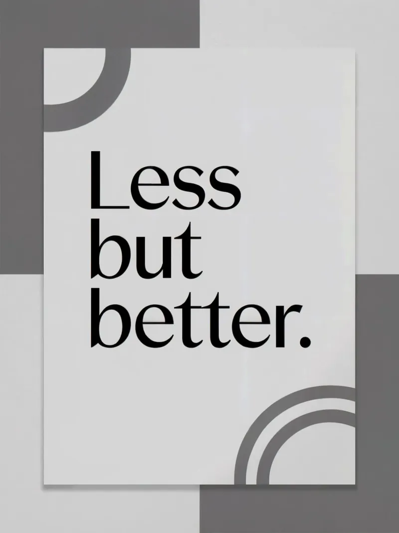 Less but better canvas by logic