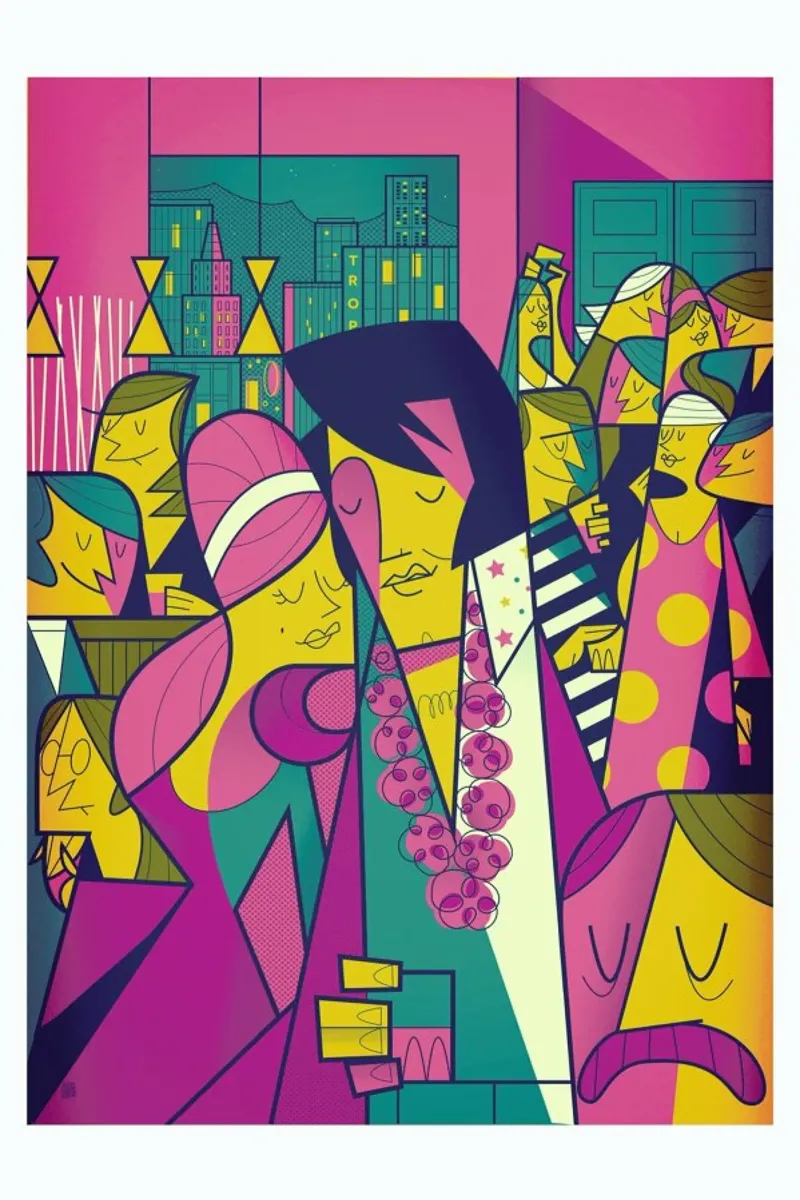 Elvis pellicola backlit da Ale Giorgini