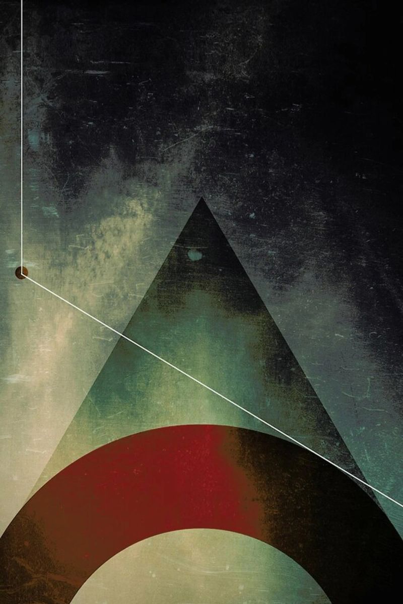 Triangle circle half Poster von Danny Ivan