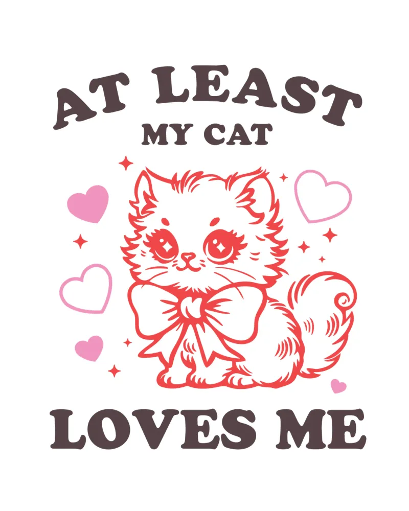 AT LEAST MY CAT LOVES ME carta hahnemühle da edsonramosart