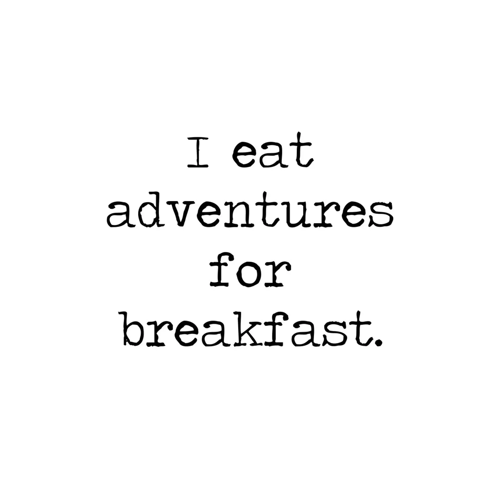 I Eat Adventures For Breakfast, citazione di viaggio wanderlust pellicola backlit da Summer Soul Co. - Quotes
