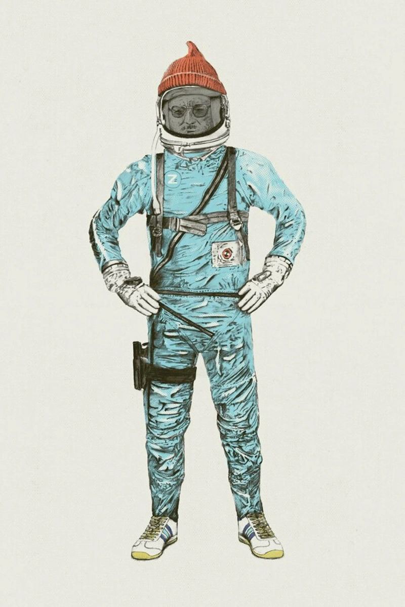 Zissou in Space alluminio dibond da Florent Bodart