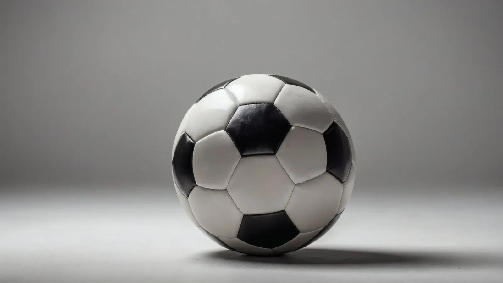 Pallone da calcio esposto su una superficie liscia con illuminazione soffusa pellicola backlit da DesignDoodle