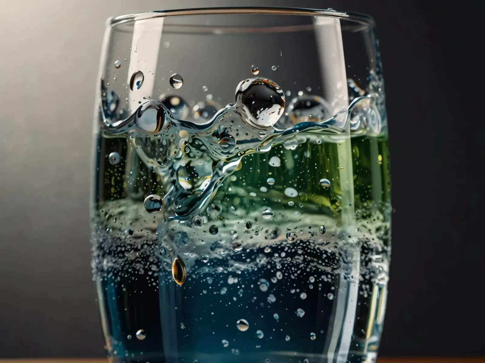 Refreshing drink with vibrant colors and bubbles plexiglass da DesignDoodle