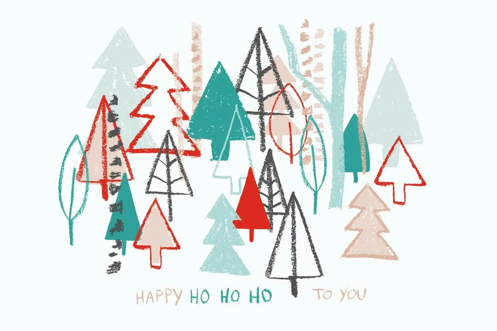 Happy Ho Ho Ho to You - Trees pellicola backlit da BlauMaschine